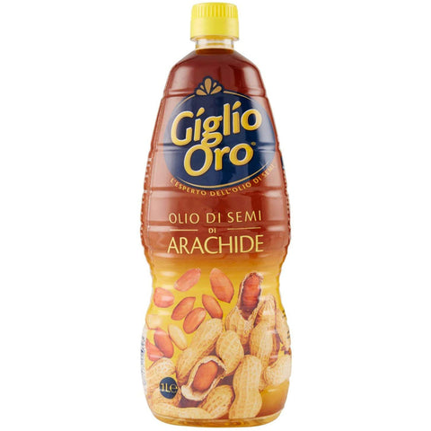 Carapelli Giglio Oro Olio di Semi di Arachide Erdnussöl Speiseöl Frittieröl 100% Italienisches Öl 3x1l Original italienisch