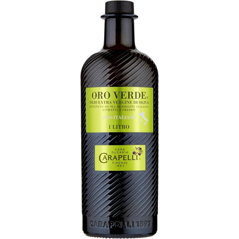 Carapelli Saucen & Marinaden Carapelli Oro Verde 100% italienisches natives Olivenöl extra, 1L 6x Original italienisch inkl. Italian Gourmet Polpa 400g 8002470000476