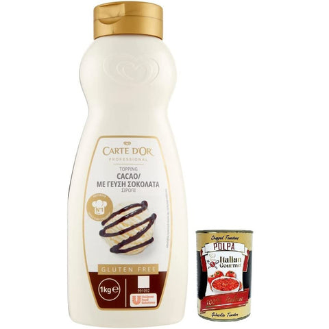 Carte d'Or Carte d’Or Topping Cioccolato Süße Sauce mit Schokoladengeschmack zur Dekoration von Kuchen und Eiscreme 1Kg italienisch Original