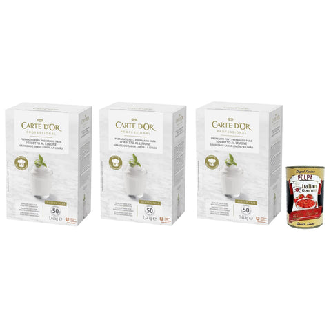 Carte d'Or Carte d’Or Professional Preparato per Sorbetto al Limone Pulvermischung für Zitronensorbet 3x 1,44KG italienisch Original
