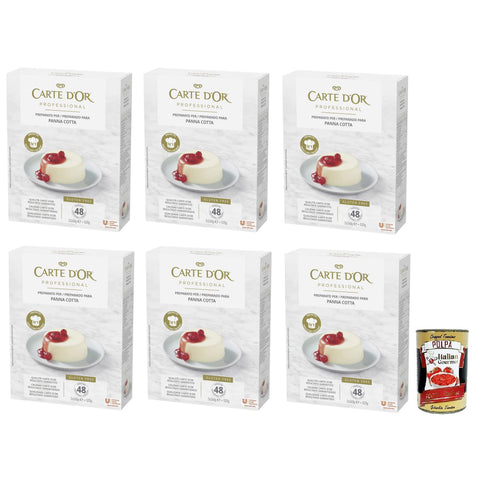 Carte D'or Professional Pulvermischung für Panna Cotta Cremige,Glutenfrei 520 g Koch- & Backzutaten italienisch Original
