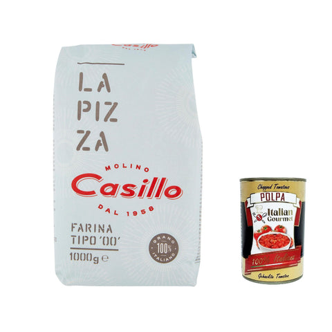 Casillo Selezione Farina per Pizza '00', Weizenmeh Pizza Napoli Pizzamehl Pizza Mehl 1 kg Koch- & Backzutaten italienisch Original