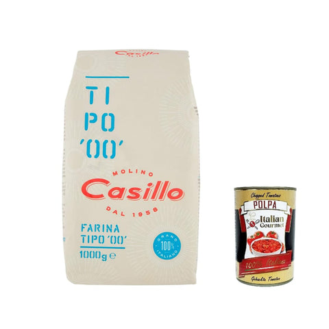 Casillo Koch- & Backzutaten Casillo Selezione Farina per Pizza Tipo '00', Weizenmeh Pizza Napoli Pizzamehl Pizza Mehl 1 kg italienisch Original 8033971741001