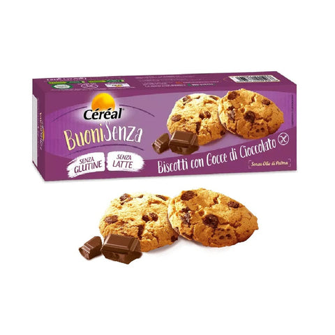 Céréal Brot Cèrèal Biscotti con gocce di cioccolato Glutenfreie Schokoladenkekse 150g