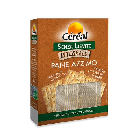 Céréal Brot Céréal PANE AZZIMO senza lievito integrale Ungesäuertes Brot ohne Vollkornhefe 180gr 3175681083059