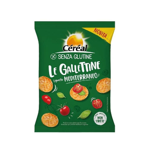 Céréal Reiskuchen 4x Cereal Le Gallettine mediterraneo Minikekse mit mediterranem Geschmack glutenfrei 70gr