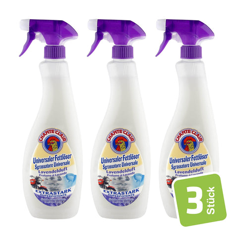 Chante Clair Universaler Fettlöser Lavendelduft 3x750ml Original italienisch Haushalt