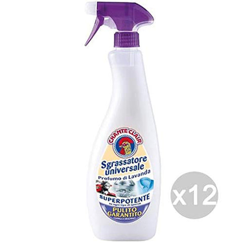 Chante Clair Set 12 Entfetter 625 Spray Lavendel Reinigungsmittel und Hausreinigung 1 Stk Original italienisch Haushalt