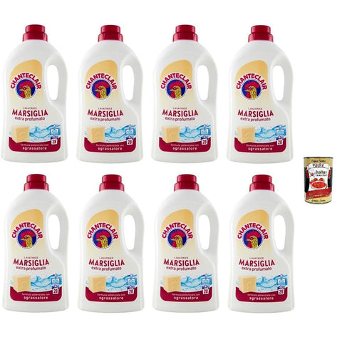 CHANTECLAIR Lavatrice Marseille Duft Detersivo Liquido Flüssigwaschmittel für die Waschmaschine Waschmittel 8x1260ml Original italienisch Haushalt