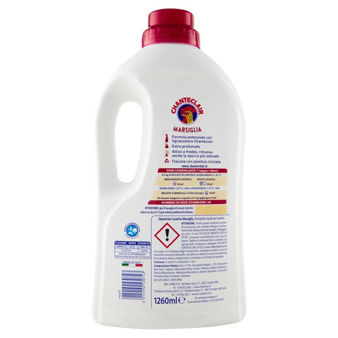 Chante Clair Waschmittel Chante Clair Lavatrice Marsiglia Waschmaschinenwaschmittel mit Marseille-Duft, 28 Waschgänge, 1260 ml 8015194530723