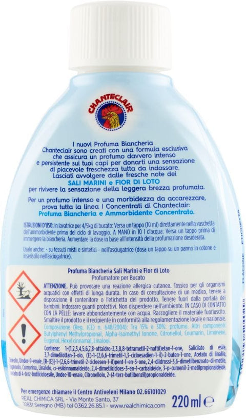 Chante Clair Weichspüler Chante Clair I Concentrati Profuma Biancheria Sali Marini e Fiori di Loto 220ml 8015194524029