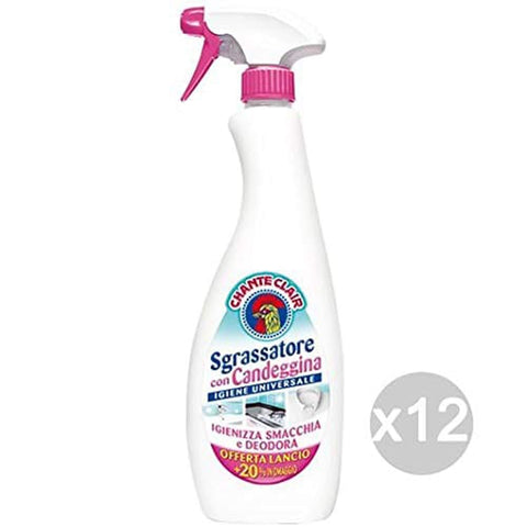 CHANTECLAIR Allzweckreiniger CHANTECLAIR Set mit 12 Chante Clair Entfetter 625 Spray Bleichmittel Reiniger und Reinigung des Hauses Original italienisch 8058615092738