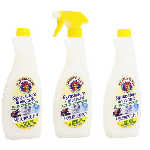CHANTECLAIR Universal Fettlöser 2 Nachfüllpackungen Zitronenduft 500 ml italienisch Original