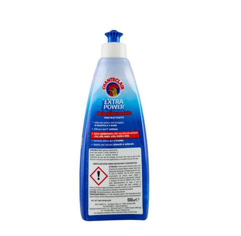 6x Chanteclair Extra Power Scioglimacchia Pretrattante Fleckentferner für hartnäckige Flecken, Fett und Öl auf Textilien, 500 ml 500 ml