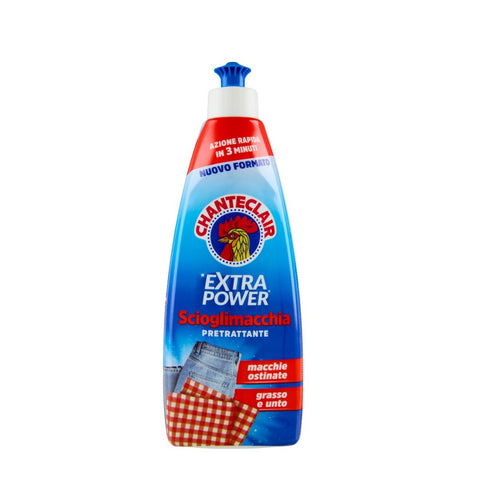 6x Chanteclair Extra Power Scioglimacchia Pretrattante Fleckentferner für hartnäckige Flecken, Fett und Öl auf Textilien, 500 ml 500 ml