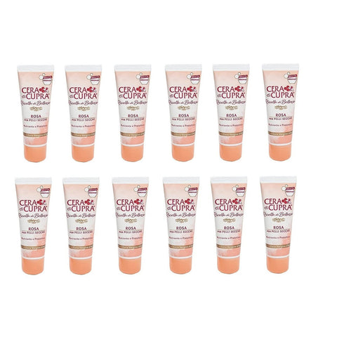 Ciccarelli Cera di Cupra Rosa per pelli secche Creme für trockene Haut mit Bienenwachs Nährend und schützend 12x 75ml italienisch Original