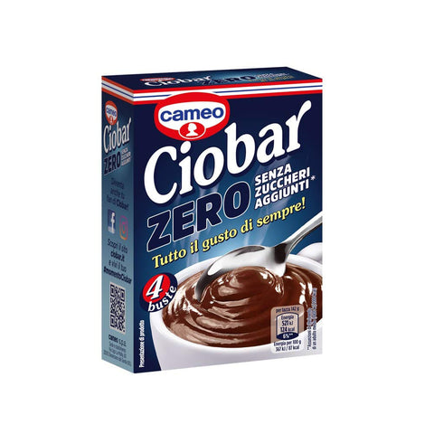 Ciobar Cameo Zero Ohne Zuckerzusatz heiße schokolade istant chocolate schoko 4x19g Original italienisch Getränk