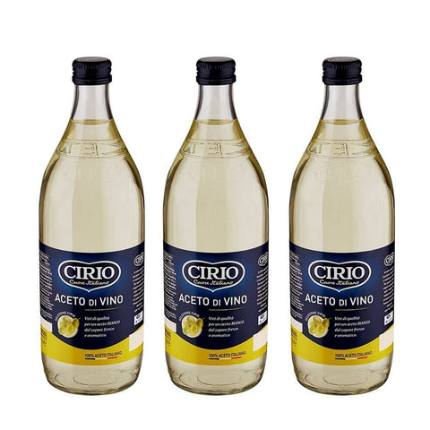 Cirio Essig Cirio Aceto di Vino Bianco Weißweinessig Essig Glasflasche 1 Lt 3x italienisch Original 8000320070020