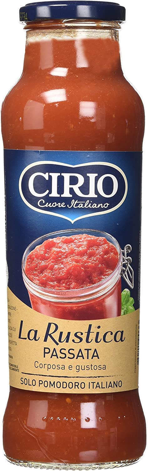 Cirio Gemüse 12x Cirio Passata di Pomodoro Rustica Tomatensauce Tomaten 100% Italienisch 680g