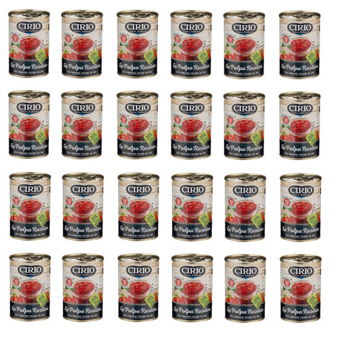 Cirio La Rustica Tomatenmark Italienische Tomaten frische Tomate 24x400g Original italienisch Feinkost