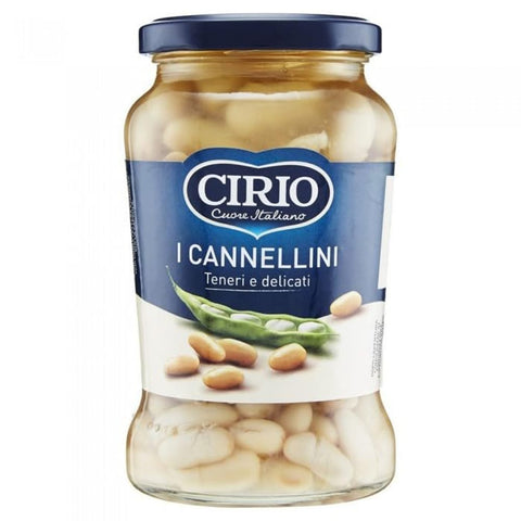 Cirio Hülsenfrüchte & Bohnen Cirio I Cannellini, Teneri e Delicati, Cannellini, zarte und zarte Cannellini-Bohnen 12x370gr 8000320030031