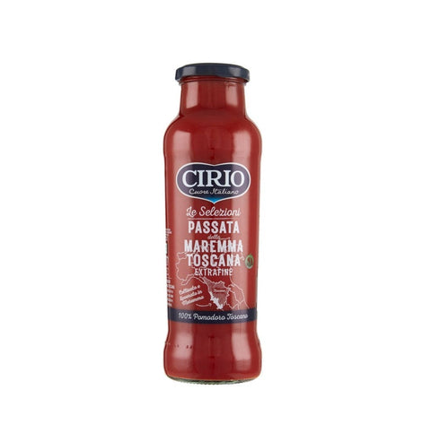 Cirio Sauce Cirio Passata della Maremma Toscana Extrafine 700 g Tomatenmark 700g Glasflasche SONDERANGEBOT 8001440134418
