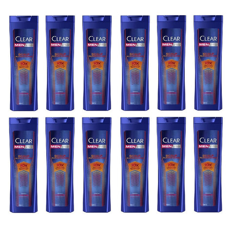 Clear Shampoos Clear Men Shampoo Antiforfora Scalp Super Charge 12x 225ml 8720181858741