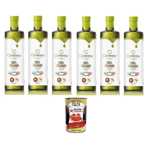Clemente – natives Olivenöl extra I.G.P. Puglia 6x 750 ml italienisch Original