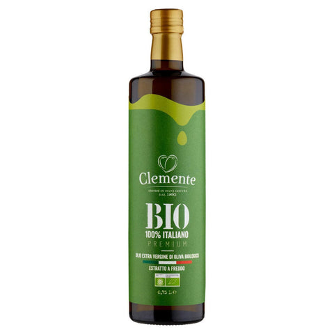 Clemente Olivenöl Olio Extra Vergine di Oliva Clemente Bio Premium 100% Italiano Natives Olivenöl italienisch 75cl 8010445004510
