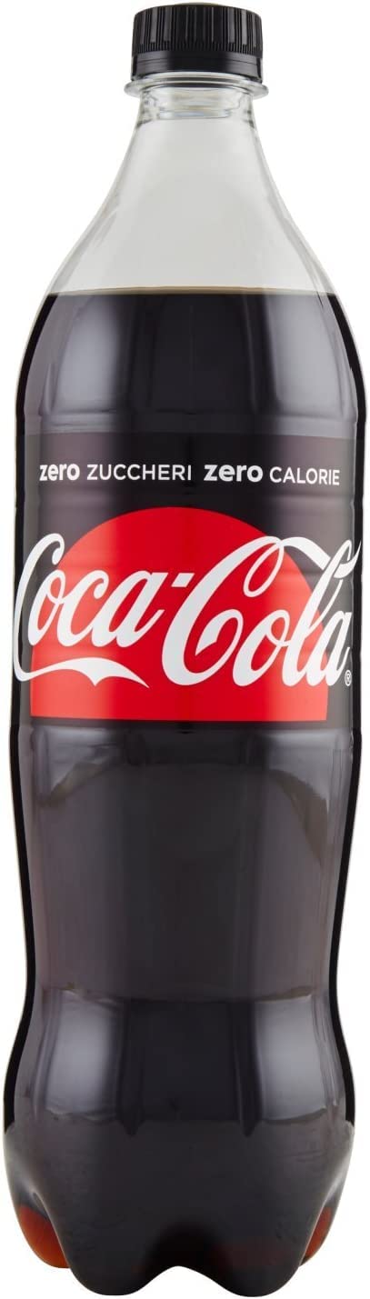 Coca-Cola Cola 12x Cola-Cola Zero Zuccheri ohne zucker Italian alkoholfreies Getränk PET 1Lt Coca Cola Softdrink 5449000133328