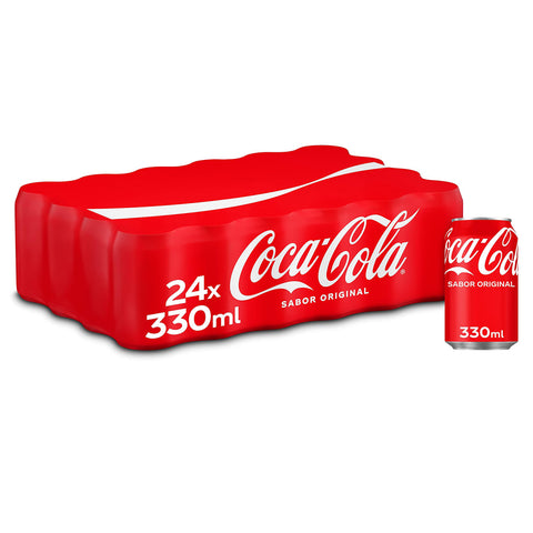 Coca - Cola Coca - Cola Geschmack Cola - Limonade - Packung mit 24 Dosen 330 ml Original italienisch