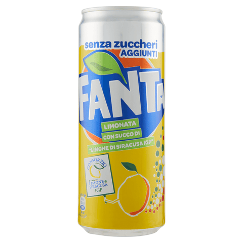 Coca Cola Soft Drink Fanta Lemon Zero Igp 330ml Erfrischungsgetränk Einwegdosen