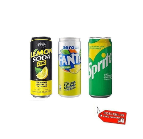 Coca Cola Soft Drink Testpaket 3in1 Fanta Lemon Lemonsoda Sprite Zero 72x33cl 5000112557695