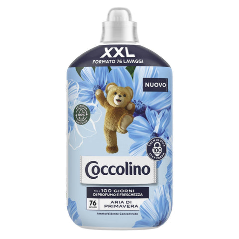 Coccolino Weichspülerkonzentrat Frühlingsluft Weichspüler mit Stay Fresh-Technologie mit fruchtigen Noten Rosa und Sandelholz XXL-Format bis zu 76 Waschgänge