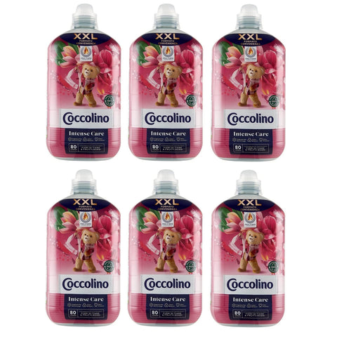 Coccolino Ammorbidente Concentrato Intense Care Convenience Format XXL Konzentrierter Weichspüler Tiare Blüten und 6x2l Original italienisch Haushalt