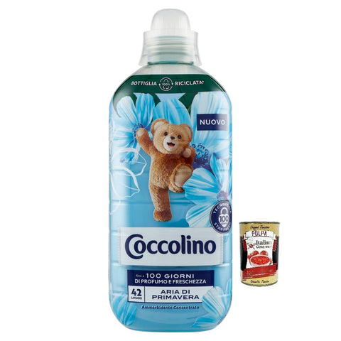 Coccolino Aria di Primavera,100 Tage Parfüm und Frische,Konzentrierter Weichspüler, Frühlingsluft, 42 Wäschen, 980 ml italienisch Original