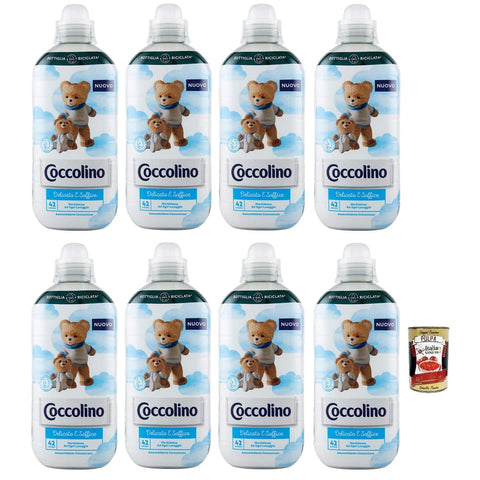 Coccolino Flüssiger Weichspüler Coccolino Delicato e Soffice,Weichheit bei jeder Wäsche,Konzentrierter Weichspüler,42 Wäschen, 980 ml + italienisch Original 8032804040014