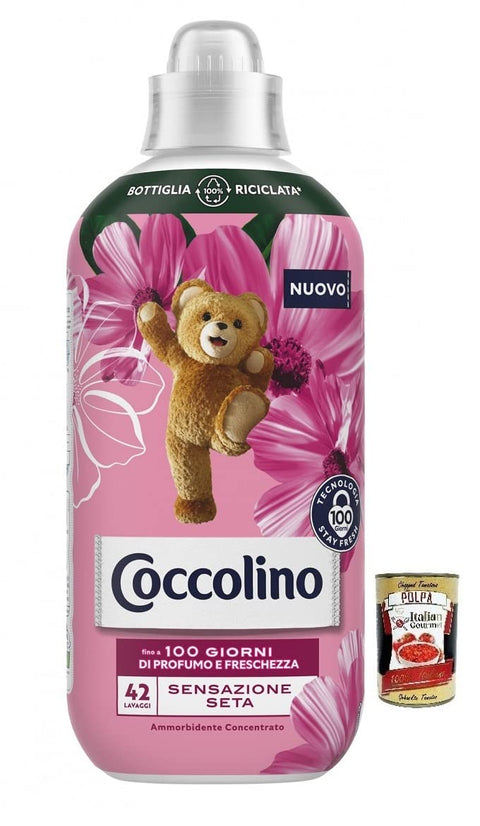 Coccolino Sensazione Seta,100 Tage Parfüm und Frische,Konzentrierter Weichspüler,Seide, 42 Wäschen, 980 ml italienisch Original