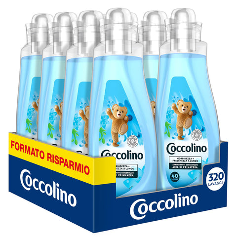 Coccolino Weichspüler Konzentrat Frühlingsluft 320 Waschladungen 8x40 Waschgänge Original italienisch Haushalt
