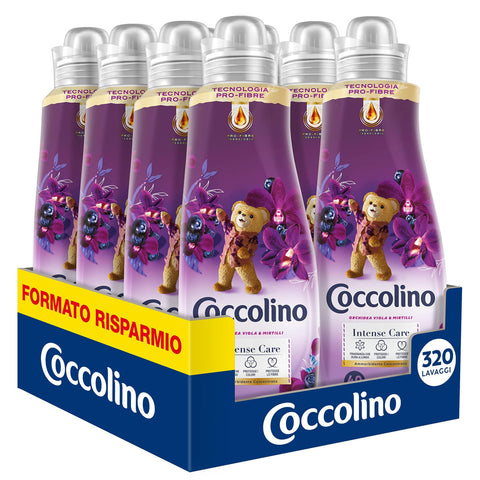 Coccolino Weichspüler Konzentrat, Sandelholz & Blütenblatt, 320 Waschladungen 8x40 Waschgänge Original italienisch Haushalt