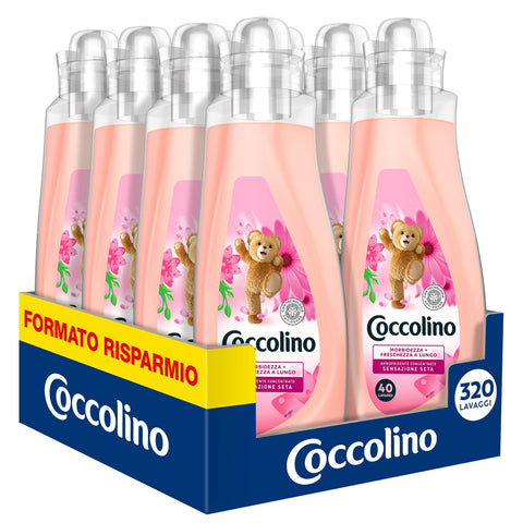 Coccolino Weichspülerkonzentrat Orchidee Violett & Cranberry 8 Liter 320 Waschladungen 8x40 Waschgänge italienisch Original