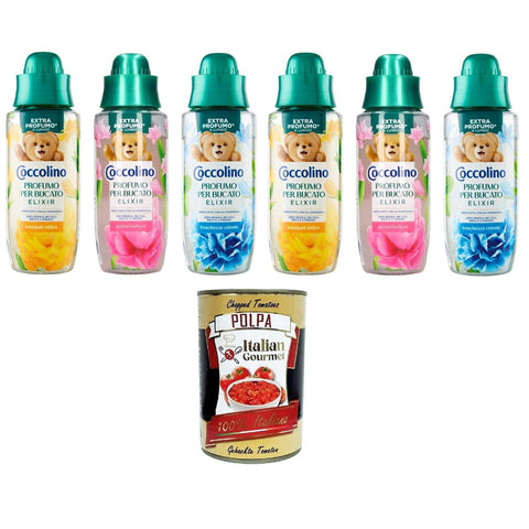 Coccolino Profumatore bucato Testpaket freschezza celeste, prima fioritura, bouquet estivo himmlische Frische, erste Blüte, Sommerstrauß 6x342 ml italienisch