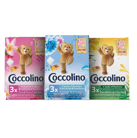 Coccolino Weichspüler Testpaket 3x Coccolino Profuma Biancheria con fragranze assortite Parfümiert Leinen