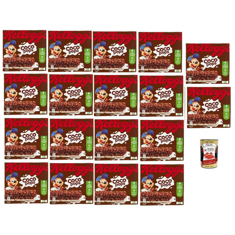 Coco Pops Barrette Haferflocken Coco Pops Barrette Kakao -Puff -Reisstangenr riegel, Cocoa puffed rice bars, 14x 120g Original italienisch inkl. Italian Gourmet Polpa 400g 8032804040014
