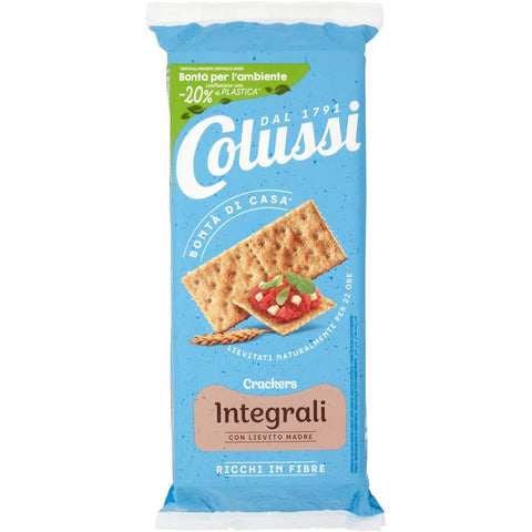 Colussi Crackers integrali - whole wheat 'Vollkorncracker', 500 g Original italienisch