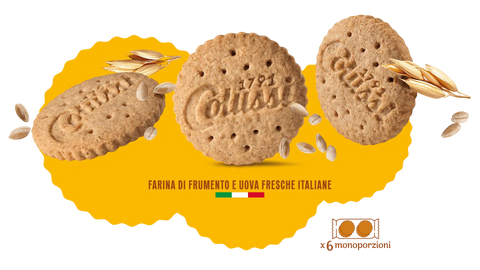 Colussi Kategorien 12x Colussi Biscotti Integrali con Chicchi di Orzo Vollkornkekse mit Gerste 273 g