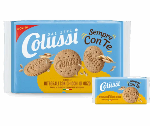 Colussi Kategorien 12x Colussi Biscotti Integrali con Chicchi di Orzo Vollkornkekse mit Gerste 273 g