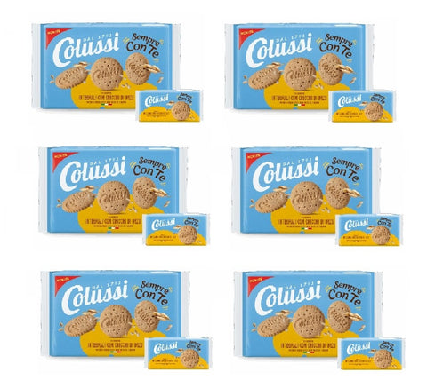 Colussi Kategorien 6x Colussi Biscotti Integrali con Chicchi di Orzo Vollkornkekse mit Gerste 273 g
