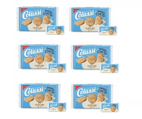 Colussi Kategorien 6x Colussi Frollino con latte e fiocchi d’avena Keks mit Milch und Haferflocken 288Gr