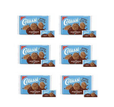 Colussi Kategorien 6x Colussi Sempre con Te frollino con Gocce di Cioccolato Schokoladenkekse 288 g